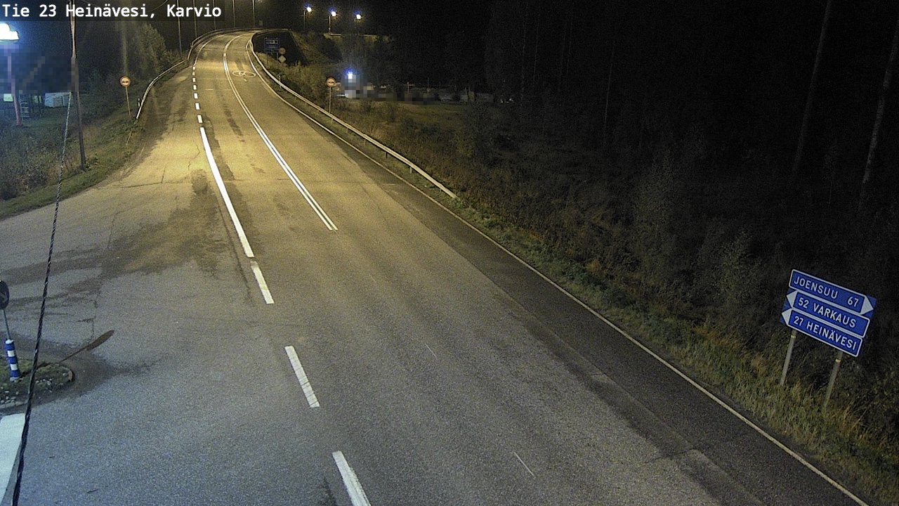 Weather Camera Image Väg 23 Heinävesi, Karvio, Heinävesi, Pohjois-Karjala