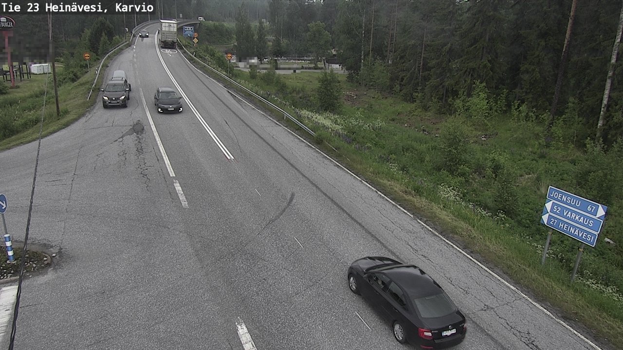 Weather Camera Image Road 23 Heinävesi, Karvio, Heinävesi, Pohjois-Karjala