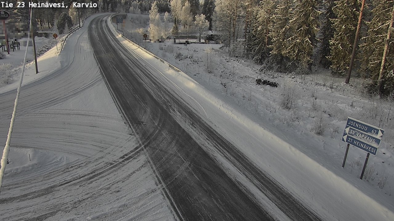 Weather Camera Image Road 23 Heinävesi, Karvio, Heinävesi, Pohjois-Karjala