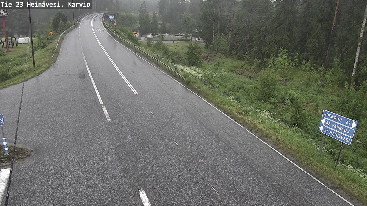 Weather Camera Image Väg 23 Heinävesi, Karvio, Heinävesi, Pohjois-Karjala