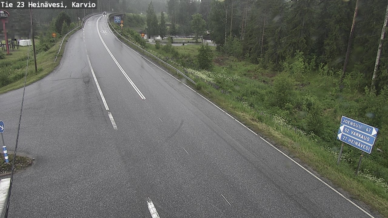 Weather Camera Image Road 23 Heinävesi, Karvio, Heinävesi, Pohjois-Karjala