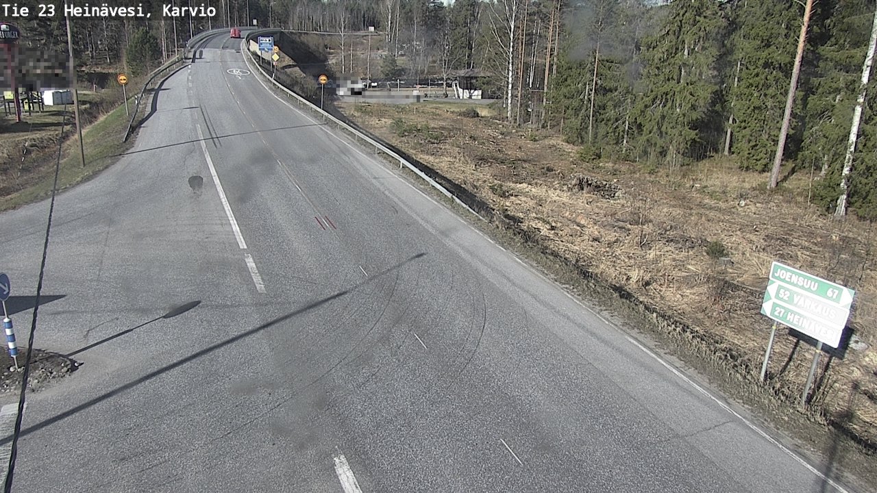 Weather Camera Image Road 23 Heinävesi, Karvio, Heinävesi, Pohjois-Karjala