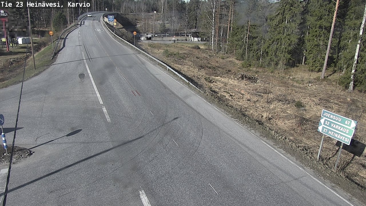Weather Camera Image Road 23 Heinävesi, Karvio, Heinävesi, Pohjois-Karjala