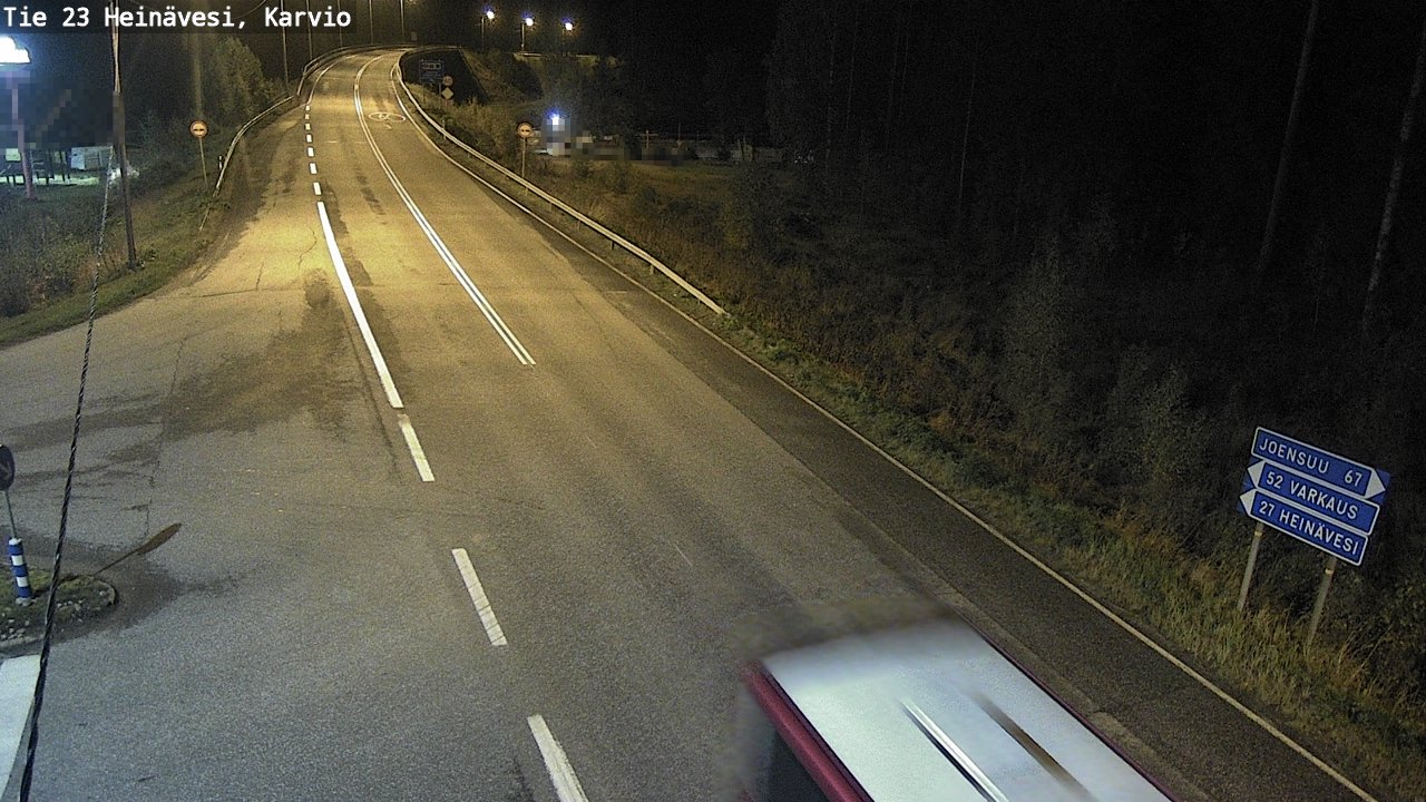 Weather Camera Image Väg 23 Heinävesi, Karvio, Heinävesi, Pohjois-Karjala