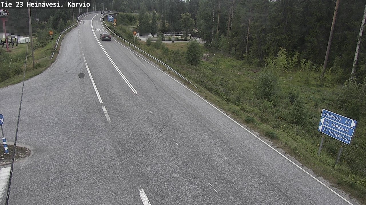 Weather Camera Image Väg 23 Heinävesi, Karvio, Heinävesi, Pohjois-Karjala