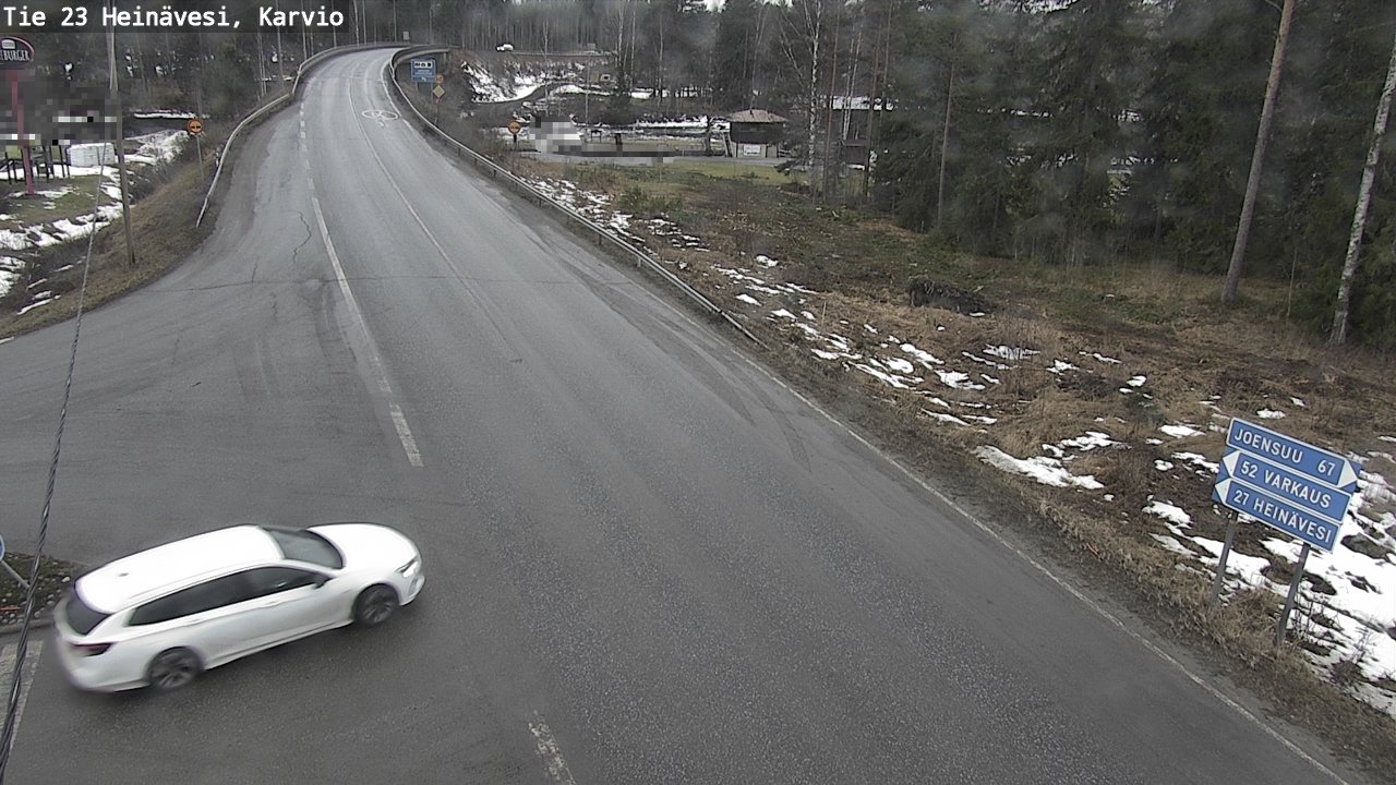 Weather Camera Image Road 23 Heinävesi, Karvio, Heinävesi, Pohjois-Karjala