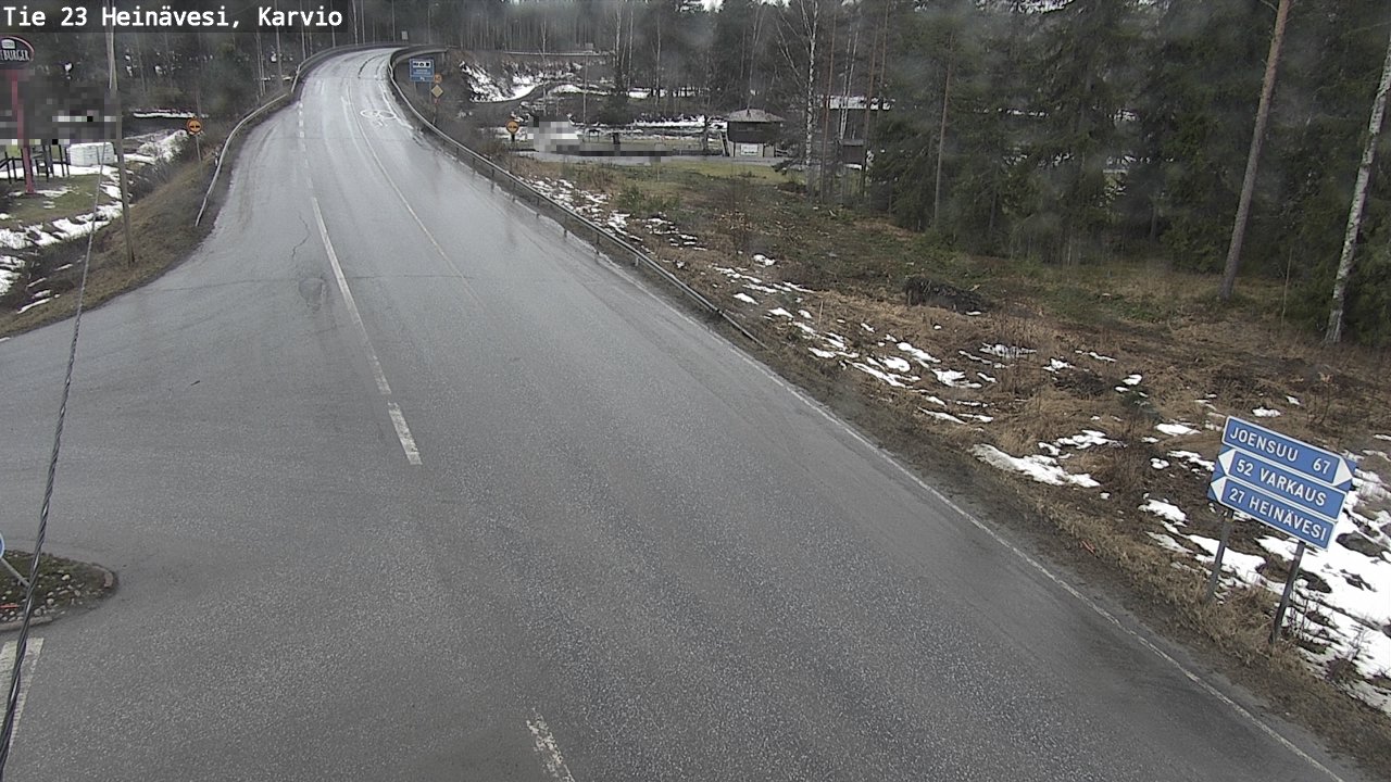 Weather Camera Image Road 23 Heinävesi, Karvio, Heinävesi, Pohjois-Karjala