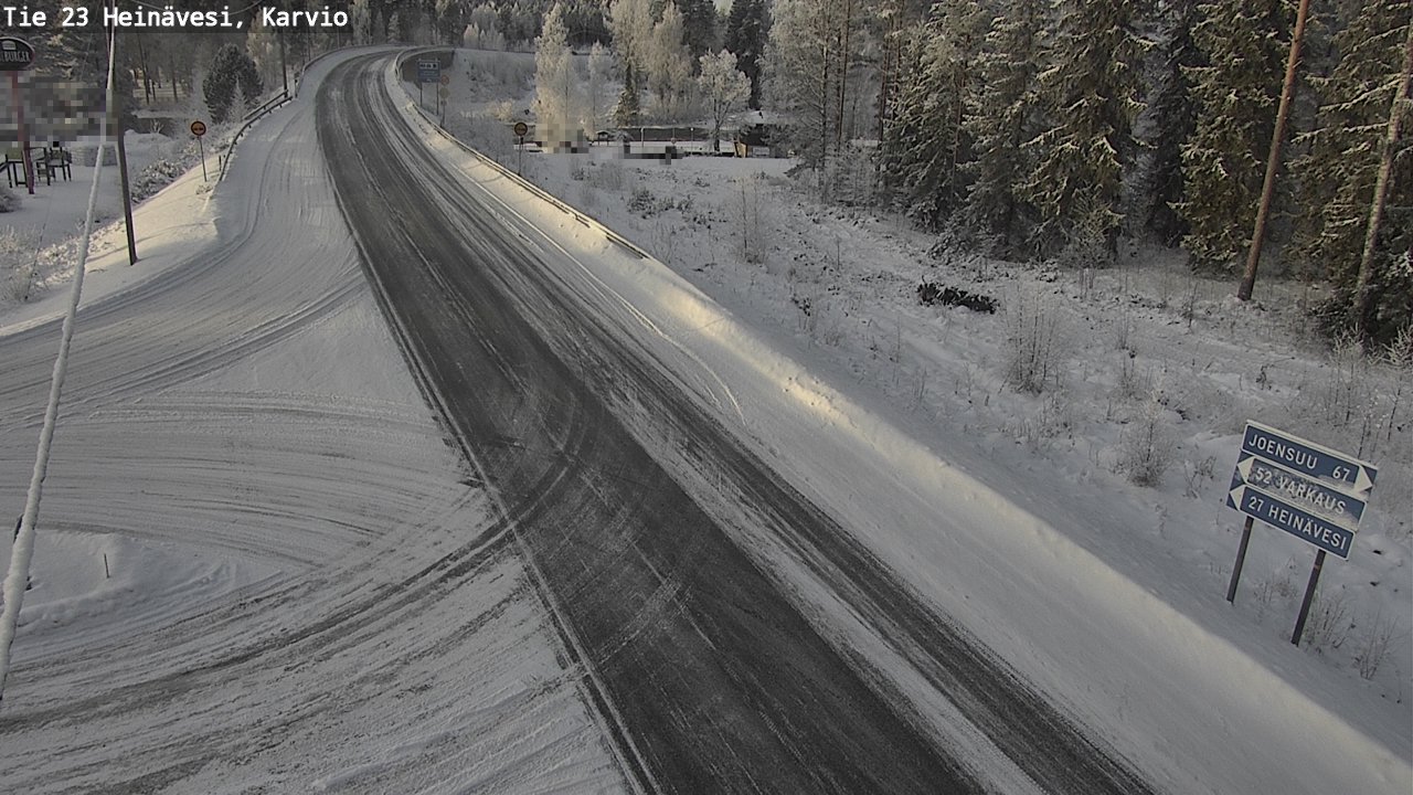 Weather Camera Image Road 23 Heinävesi, Karvio, Heinävesi, Pohjois-Karjala
