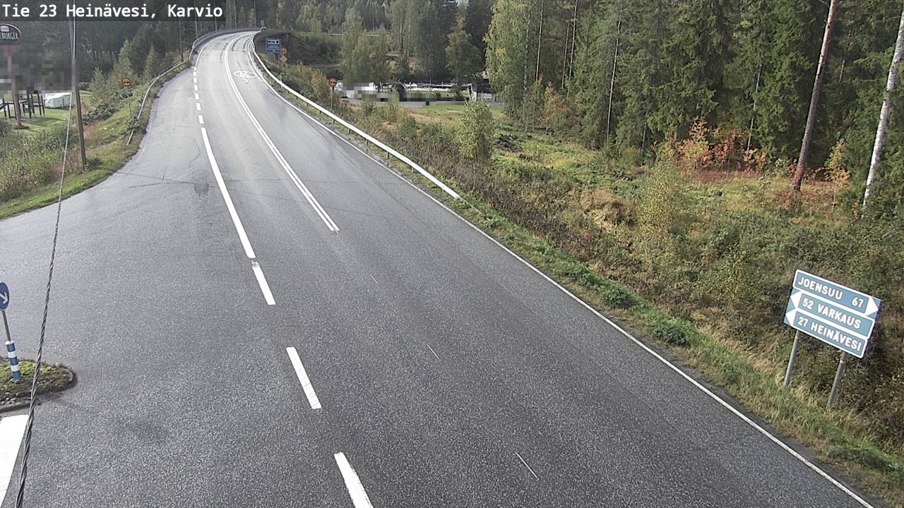 Weather Camera Image Väg 23 Heinävesi, Karvio, Heinävesi, Pohjois-Karjala