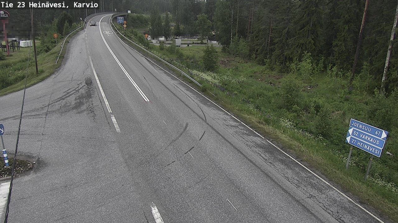 Weather Camera Image Väg 23 Heinävesi, Karvio, Heinävesi, Pohjois-Karjala