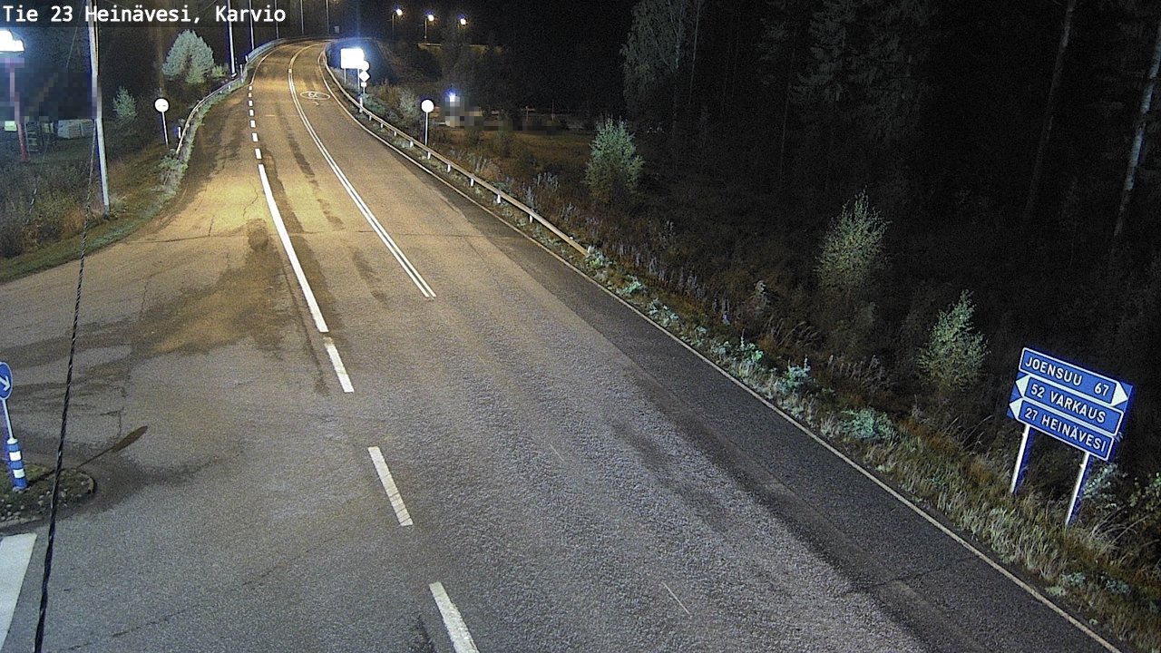 Weather Camera Image Väg 23 Heinävesi, Karvio, Heinävesi, Pohjois-Karjala