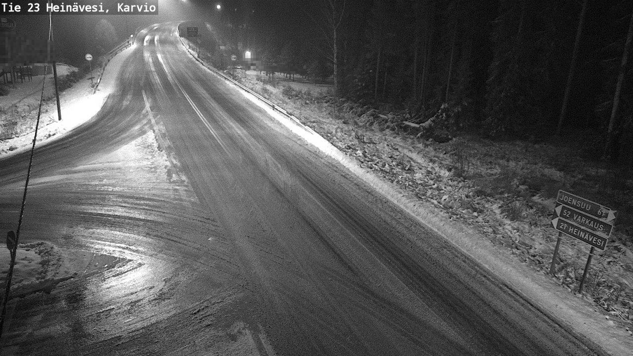 Weather Camera Image Väg 23 Heinävesi, Karvio, Heinävesi, Pohjois-Karjala