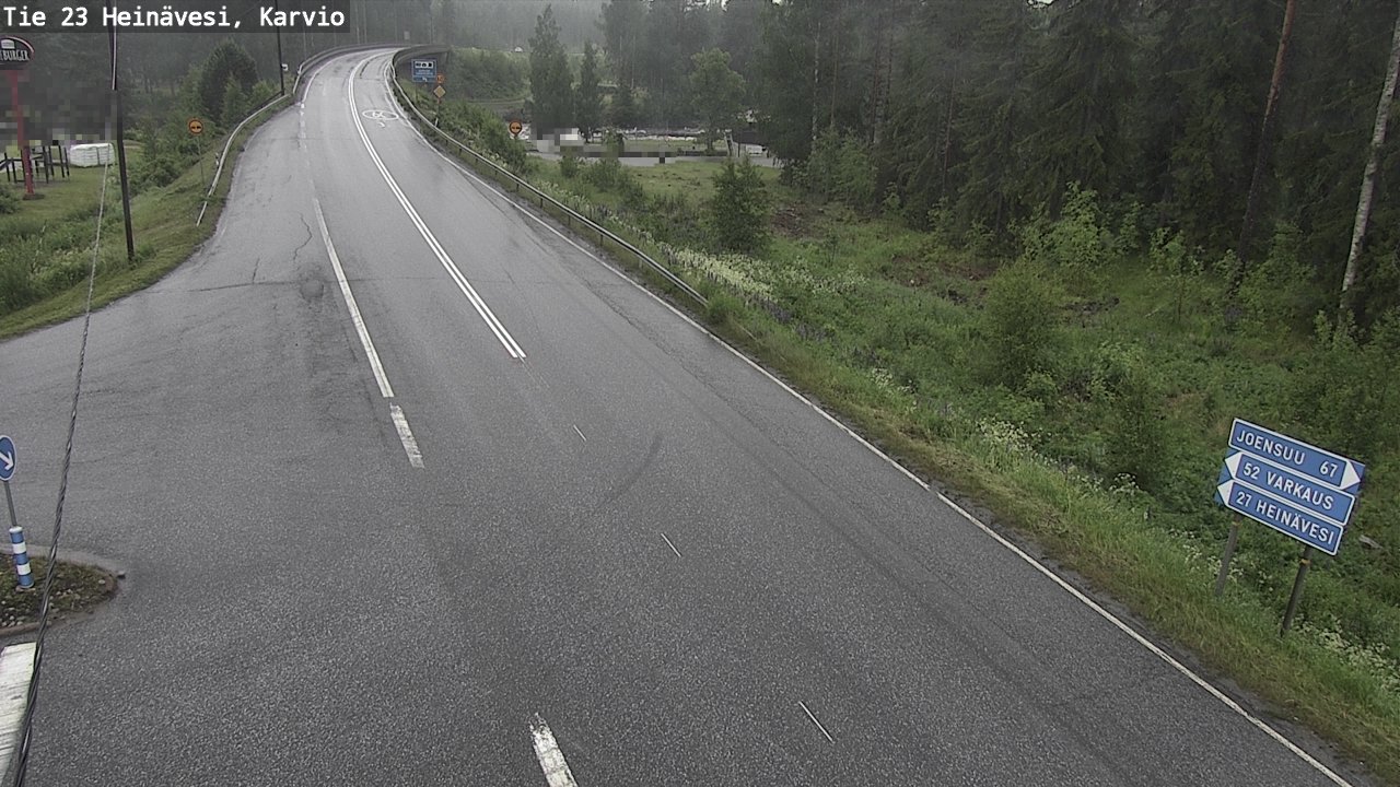 Weather Camera Image Väg 23 Heinävesi, Karvio, Heinävesi, Pohjois-Karjala