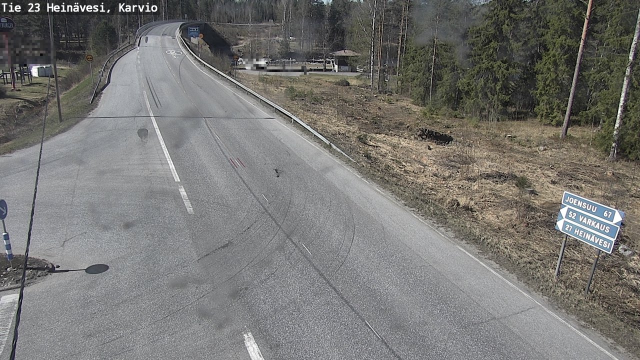 Weather Camera Image Road 23 Heinävesi, Karvio, Heinävesi, Pohjois-Karjala