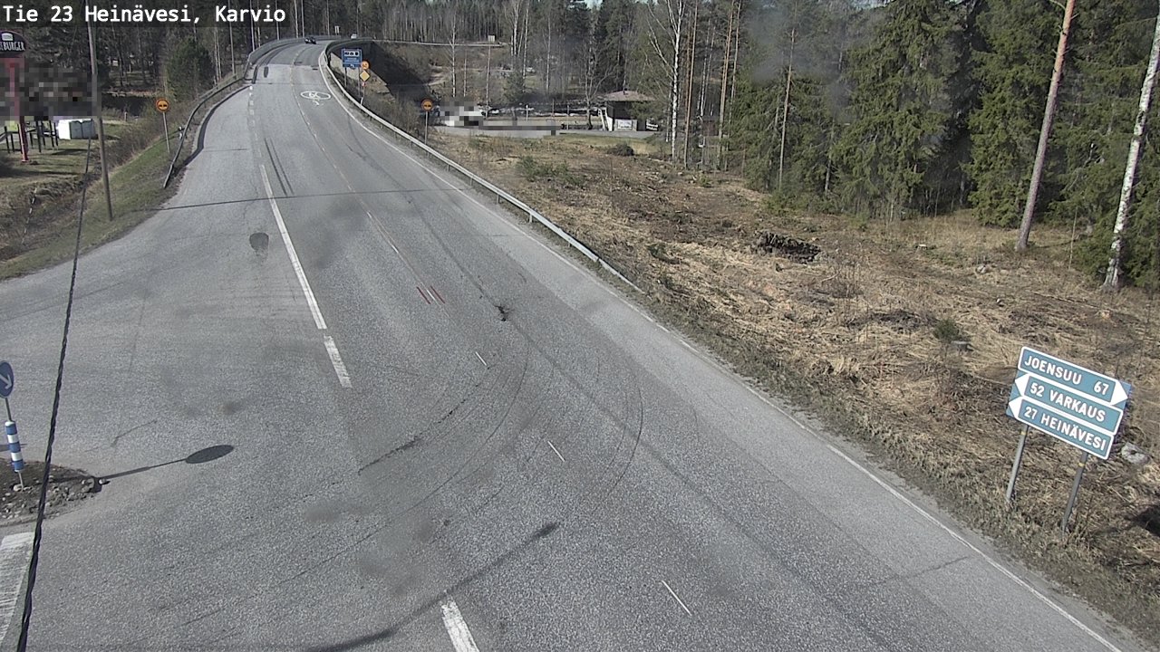 Weather Camera Image Road 23 Heinävesi, Karvio, Heinävesi, Pohjois-Karjala
