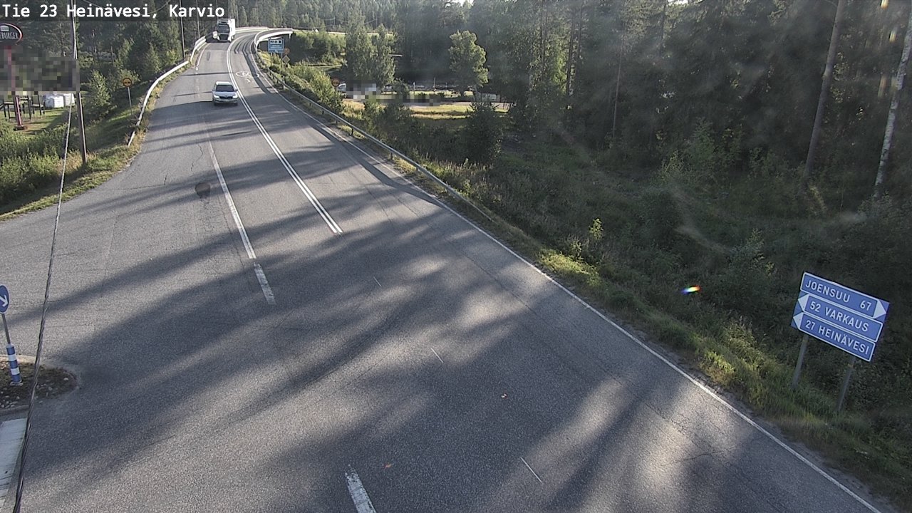 Kelikamerat Kuva Tie 23 Heinävesi, Karvio, Heinävesi, Pohjois-Karjala