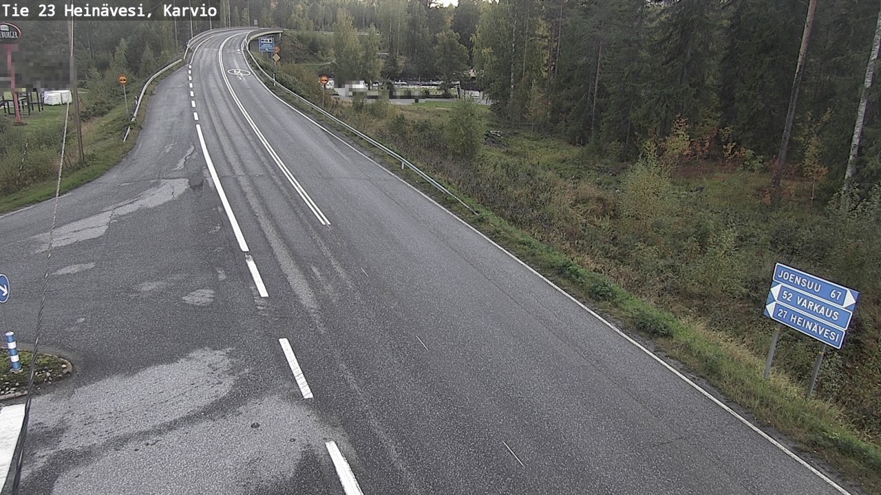 Weather Camera Image Väg 23 Heinävesi, Karvio, Heinävesi, Pohjois-Karjala
