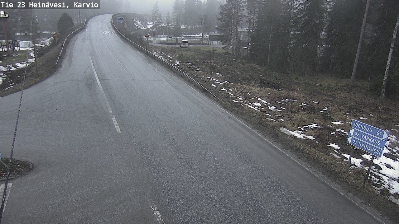 Weather Camera Image Road 23 Heinävesi, Karvio, Heinävesi, Pohjois-Karjala