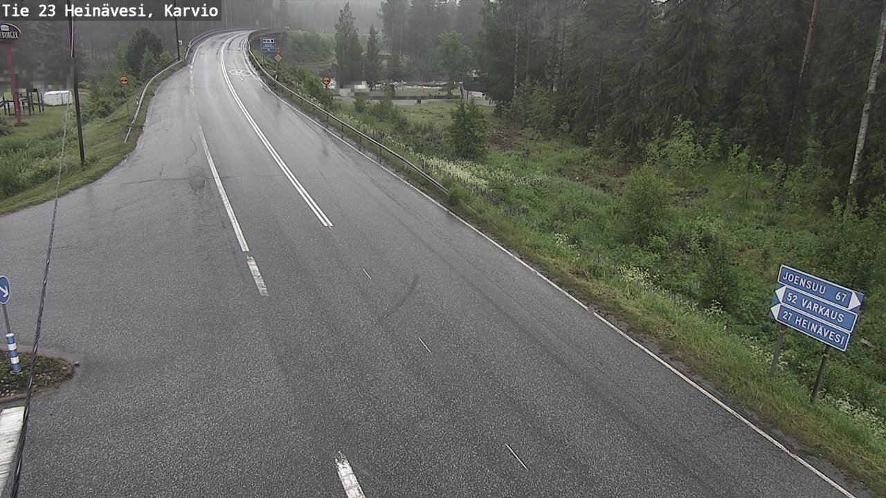 Weather Camera Image Väg 23 Heinävesi, Karvio, Heinävesi, Pohjois-Karjala