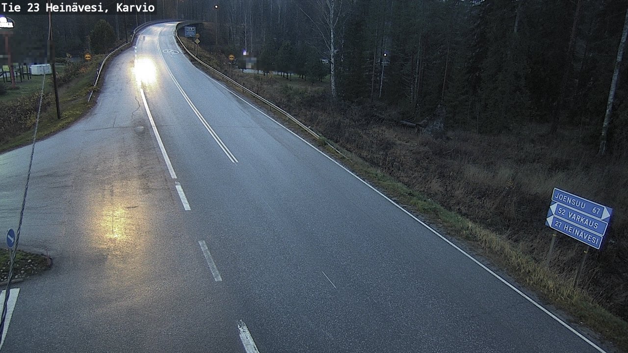 Kelikamerat Kuva Tie 23 Heinävesi, Karvio, Heinävesi, Pohjois-Karjala