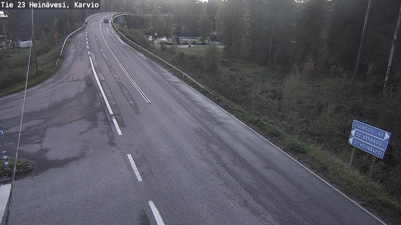 Weather Camera Image Väg 23 Heinävesi, Karvio, Heinävesi, Pohjois-Karjala