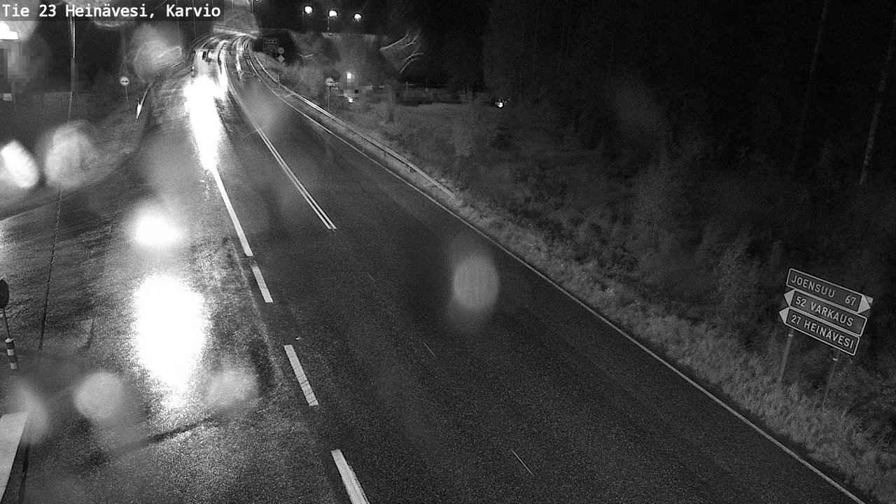 Weather Camera Image Väg 23 Heinävesi, Karvio, Heinävesi, Pohjois-Karjala