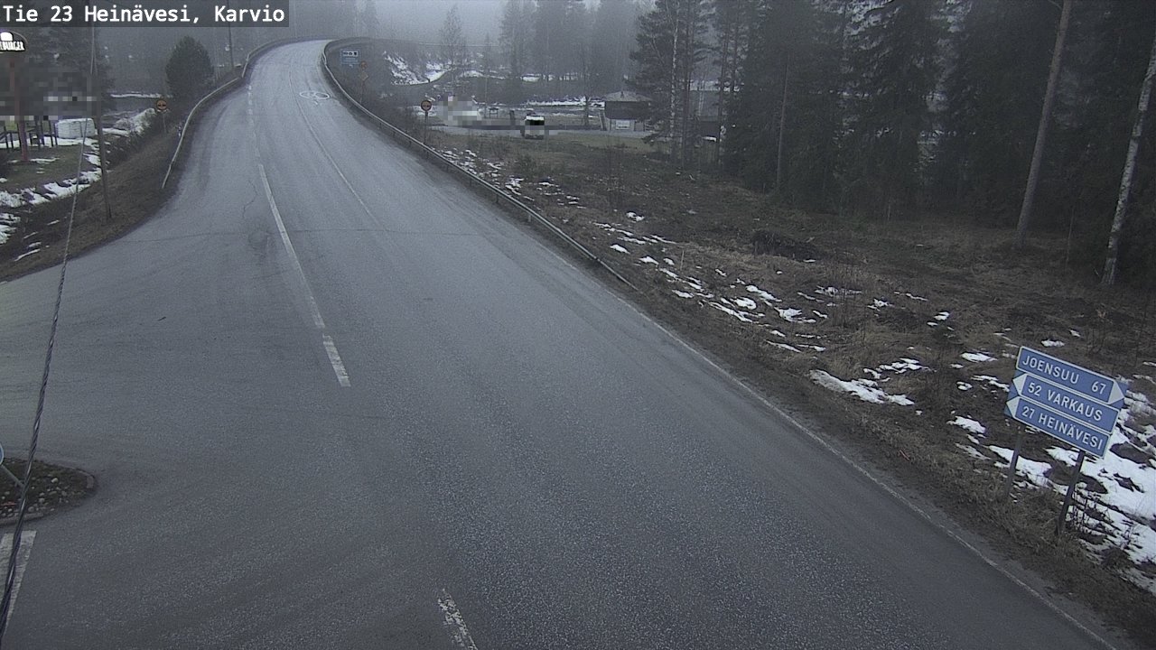 Weather Camera Image Väg 23 Heinävesi, Karvio, Heinävesi, Pohjois-Karjala