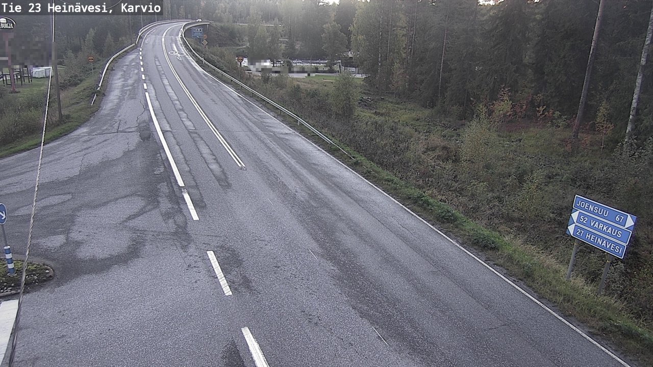 Weather Camera Image Väg 23 Heinävesi, Karvio, Heinävesi, Pohjois-Karjala