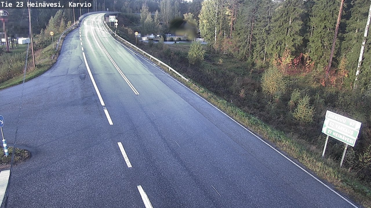 Weather Camera Image Väg 23 Heinävesi, Karvio, Heinävesi, Pohjois-Karjala