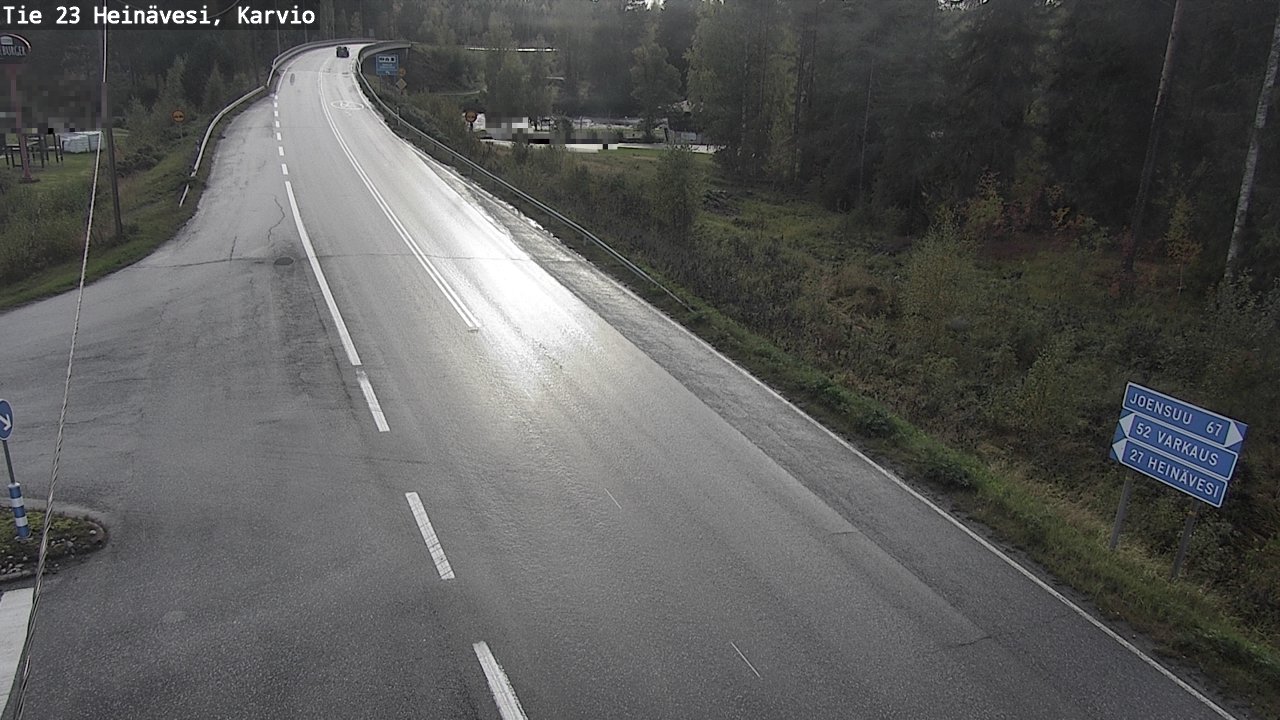 Weather Camera Image Väg 23 Heinävesi, Karvio, Heinävesi, Pohjois-Karjala