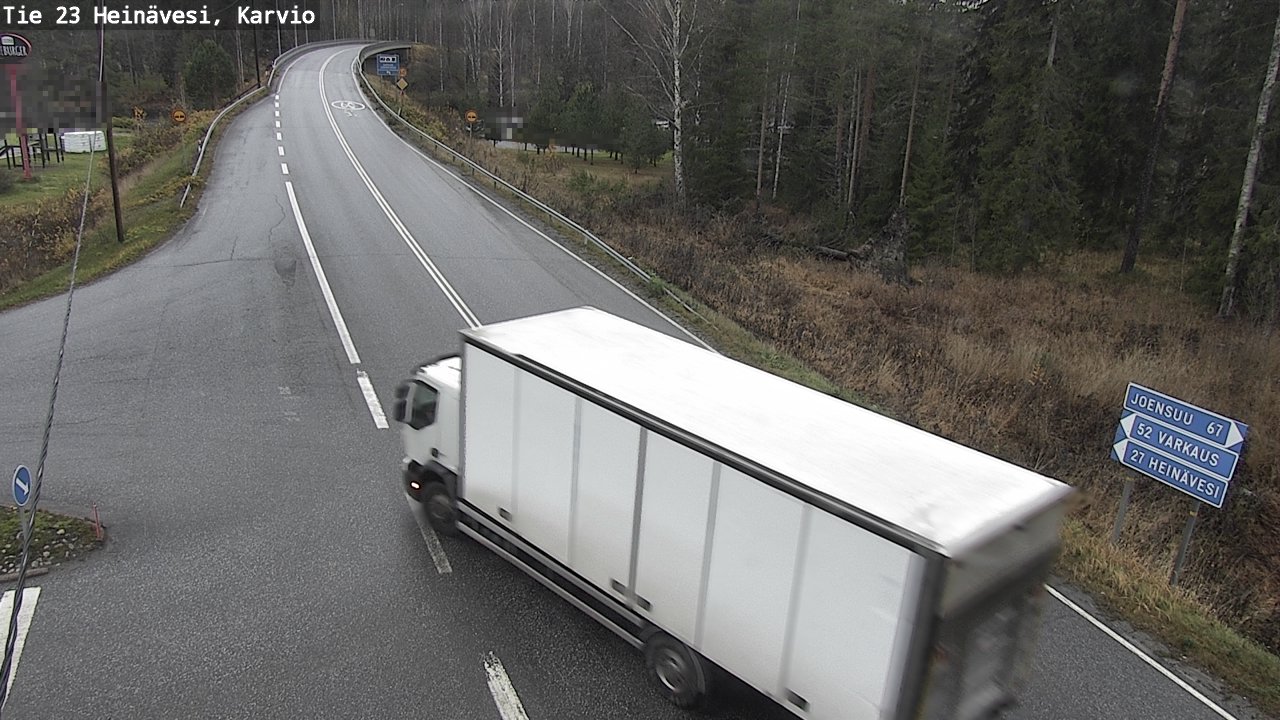 Weather Camera Image Väg 23 Heinävesi, Karvio, Heinävesi, Pohjois-Karjala