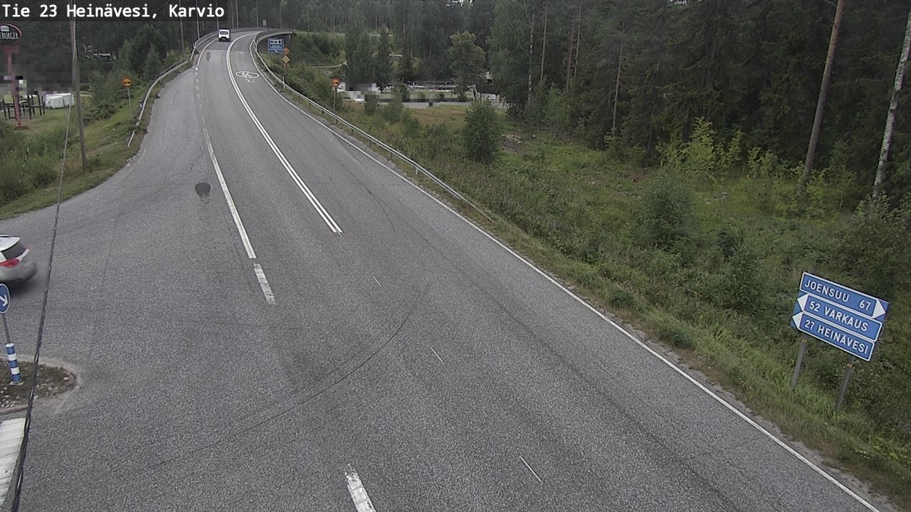 Weather Camera Image Väg 23 Heinävesi, Karvio, Heinävesi, Pohjois-Karjala