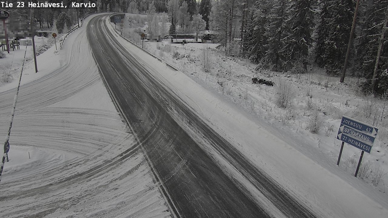 Weather Camera Image Road 23 Heinävesi, Karvio, Heinävesi, Pohjois-Karjala