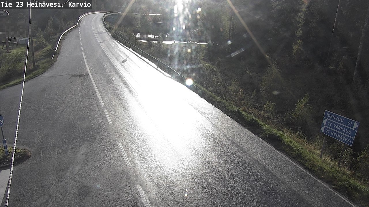 Weather Camera Image Väg 23 Heinävesi, Karvio, Heinävesi, Pohjois-Karjala