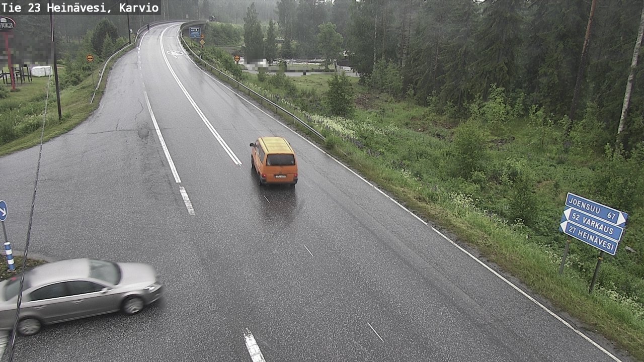 Weather Camera Image Väg 23 Heinävesi, Karvio, Heinävesi, Pohjois-Karjala