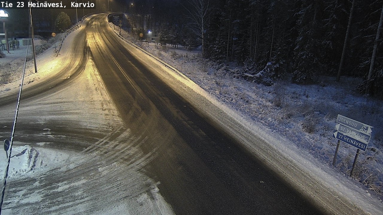 Weather Camera Image Väg 23 Heinävesi, Karvio, Heinävesi, Pohjois-Karjala