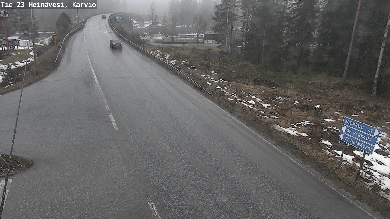Weather Camera Image Road 23 Heinävesi, Karvio, Heinävesi, Pohjois-Karjala