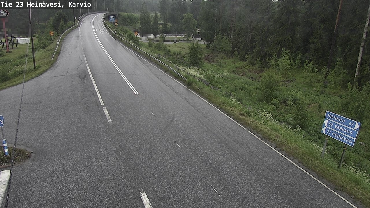 Weather Camera Image Väg 23 Heinävesi, Karvio, Heinävesi, Pohjois-Karjala