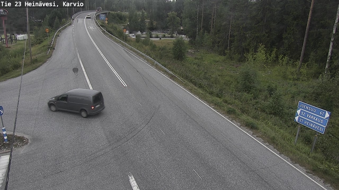 Weather Camera Image Väg 23 Heinävesi, Karvio, Heinävesi, Pohjois-Karjala
