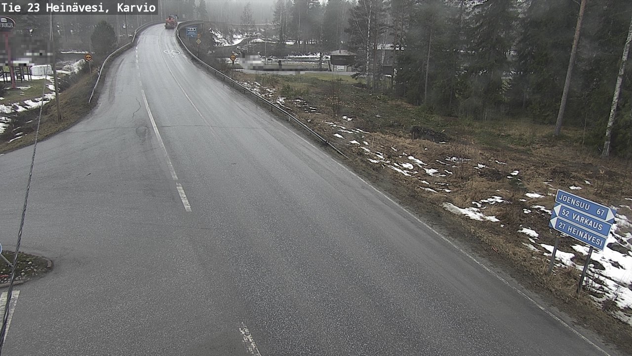 Weather Camera Image Road 23 Heinävesi, Karvio, Heinävesi, Pohjois-Karjala