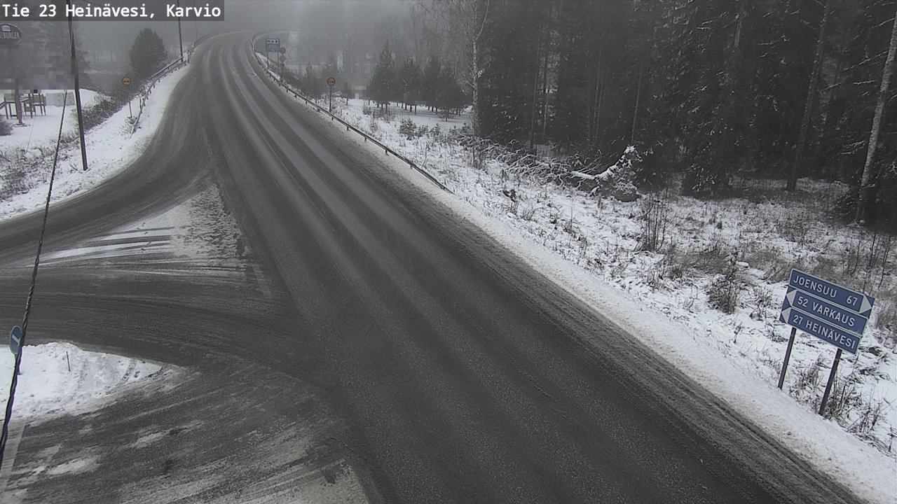 Weather Camera Image Road 23 Heinävesi, Karvio, Heinävesi, Pohjois-Karjala