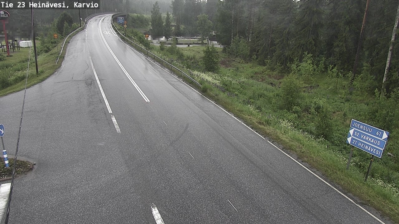 Weather Camera Image Väg 23 Heinävesi, Karvio, Heinävesi, Pohjois-Karjala