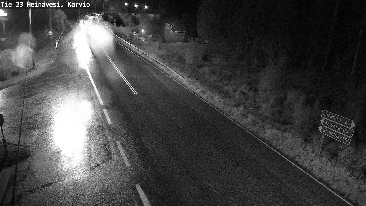 Weather Camera Image Väg 23 Heinävesi, Karvio, Heinävesi, Pohjois-Karjala