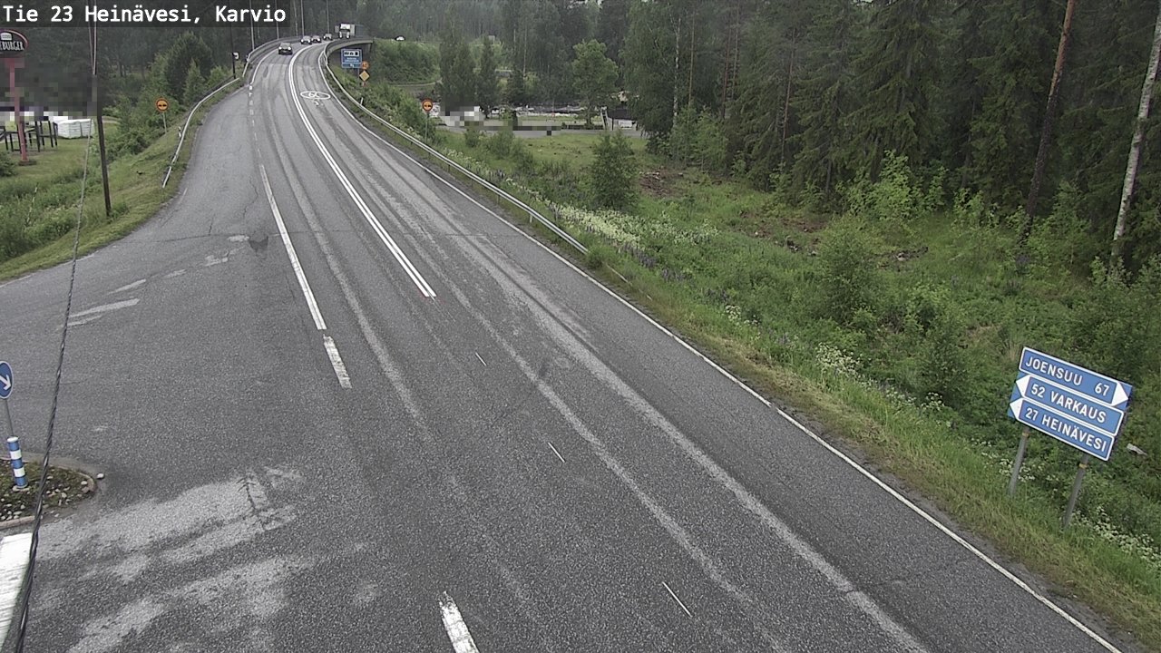 Weather Camera Image Väg 23 Heinävesi, Karvio, Heinävesi, Pohjois-Karjala
