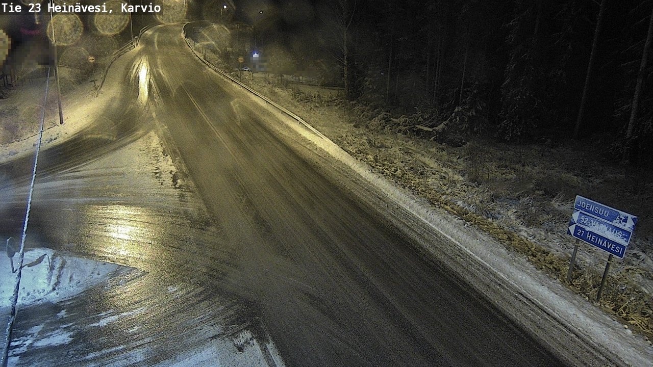 Weather Camera Image Väg 23 Heinävesi, Karvio, Heinävesi, Pohjois-Karjala