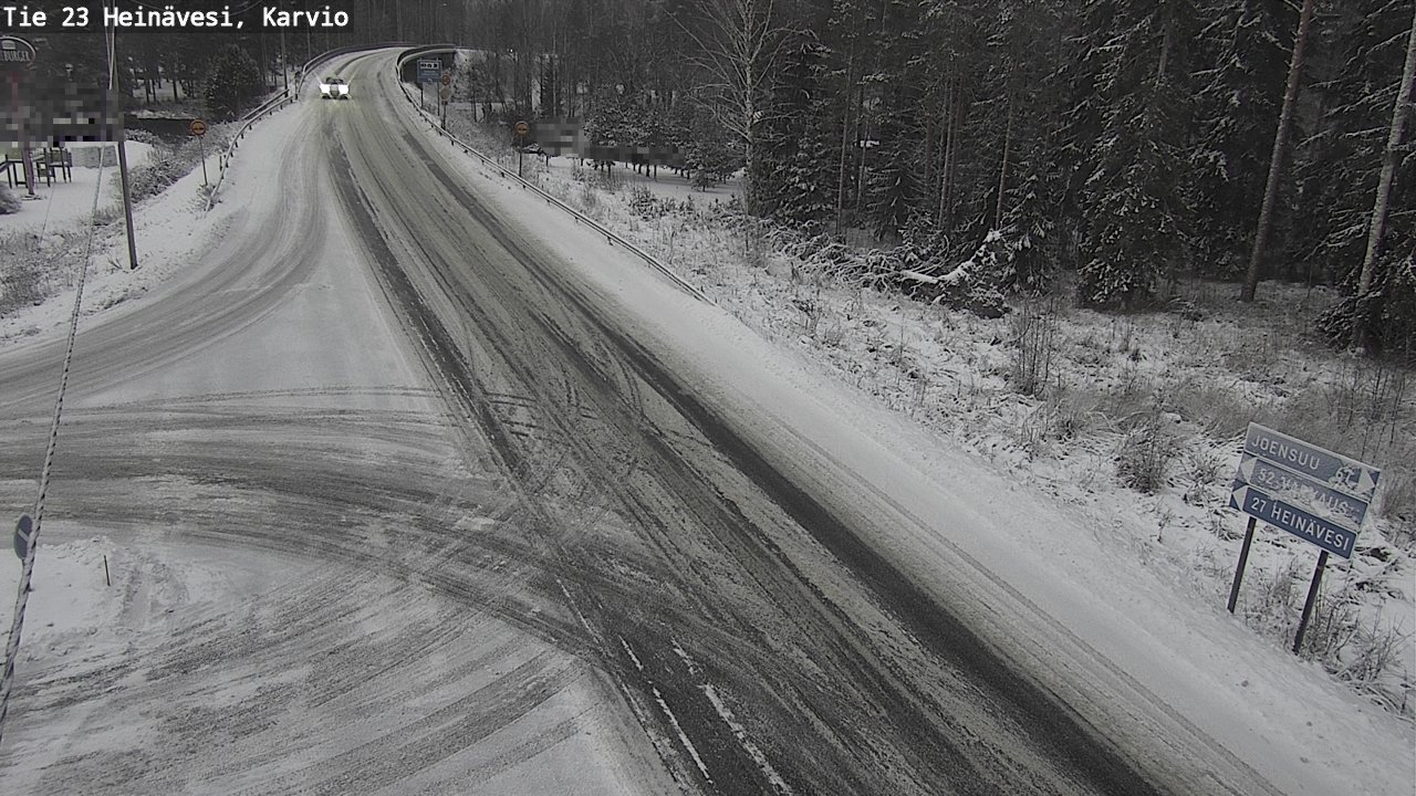 Weather Camera Image Väg 23 Heinävesi, Karvio, Heinävesi, Pohjois-Karjala