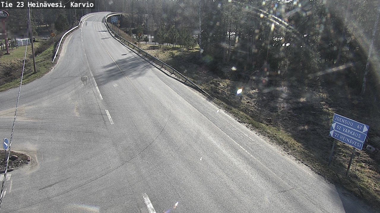 Weather Camera Image Väg 23 Heinävesi, Karvio, Heinävesi, Pohjois-Karjala