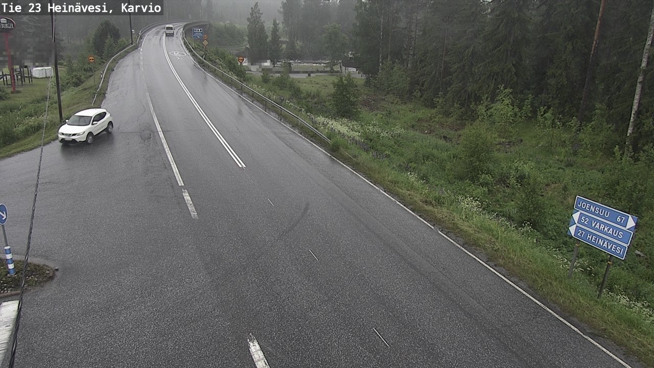 Weather Camera Image Väg 23 Heinävesi, Karvio, Heinävesi, Pohjois-Karjala