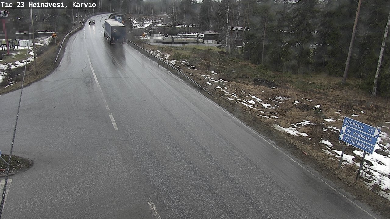 Weather Camera Image Road 23 Heinävesi, Karvio, Heinävesi, Pohjois-Karjala