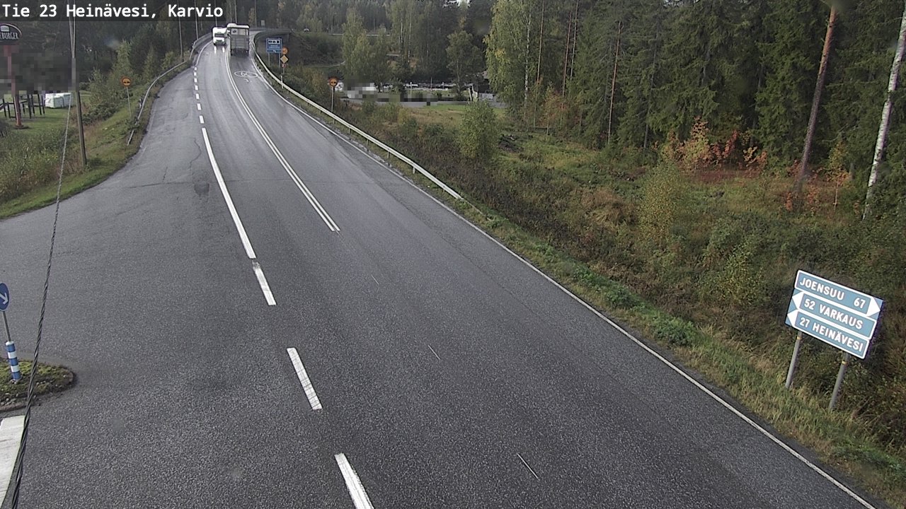 Weather Camera Image Väg 23 Heinävesi, Karvio, Heinävesi, Pohjois-Karjala